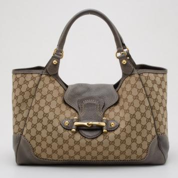 Gucci Monogram Horsebit Large Tote