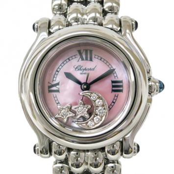 Chopard Happy Sport Moon Star Wristwatch Shell Ladies