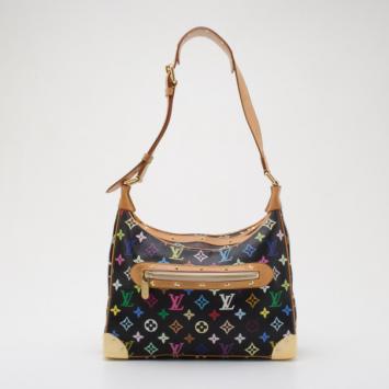  Louis Vuitton Black Multicolore Boulogne Bag