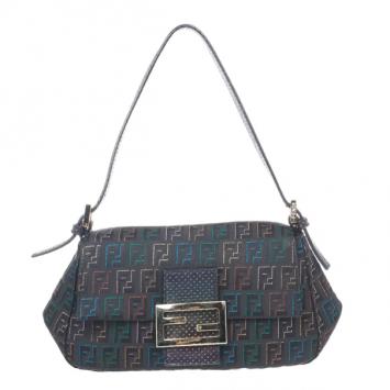 Fendi Purple Monogram Baguette