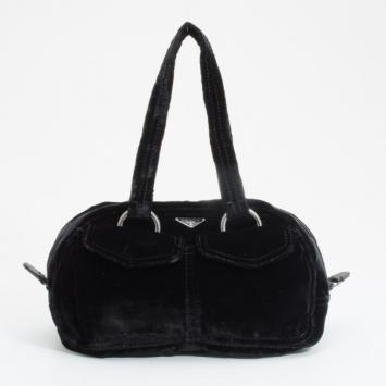 Prada Black Velvet Satchel