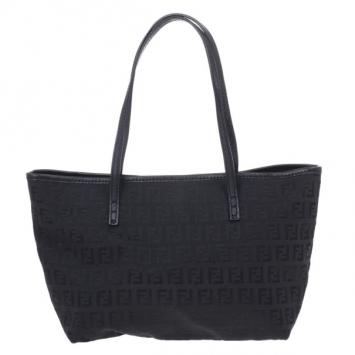 Fendi Black Mini Zucca Tote