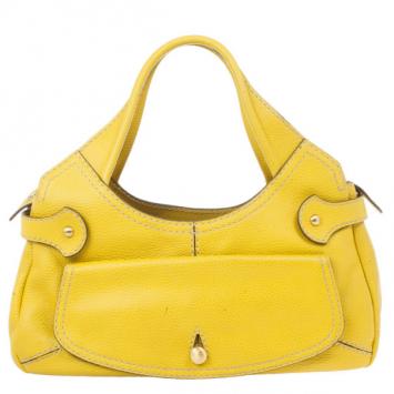 Tod's Yellow Leather Small Shoulder Bag