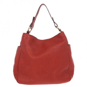 Carolina Herrera Red Leather Hobo
