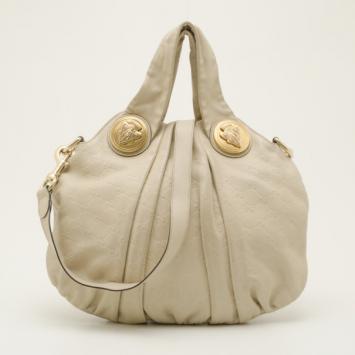 Gucci Beige Guccissima Leather Hysteria Hobo