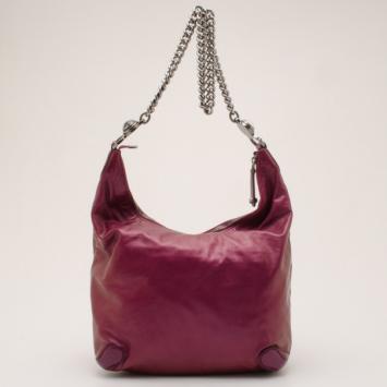 Gucci Purple Galaxy Slouchy Metallic Leather Hobo