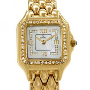Concord 18K Gold MOP and Diamond Ladies Watch