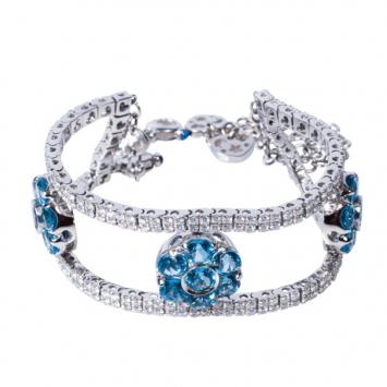 Pasquale Bruni Diamond and Colored Gemstones Bracelet 22 CM