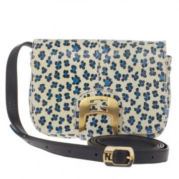 Fendi Snakeskin Chameleon Small Saddle Bag