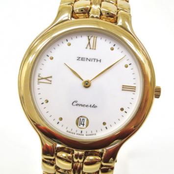 Zenith Unisex Concerto Wristwatch GP White Gold 