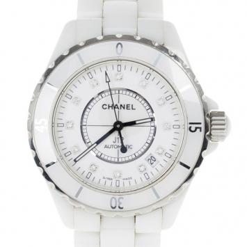 Chanel White Ceramic J12 Unisex Wristwatch 38MM