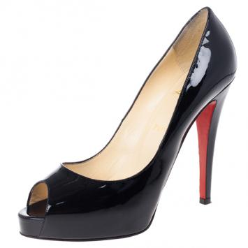 Christian Louboutin Very Prive Black Pumps Size 38.5