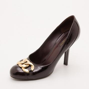 Louis Vuitton Monogram Vernis 'Claudia' Pumps Size 40