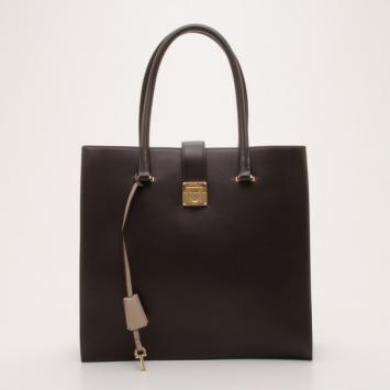 Salvatore Ferragamo Black Malina North South Tote