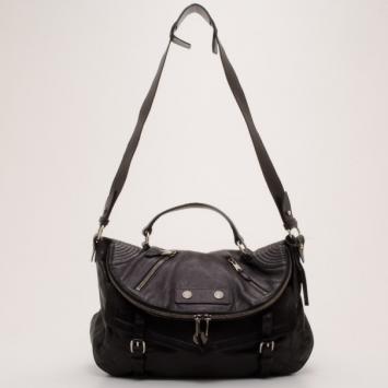 Alexander McQueen Black Leather Faithful Crossbody Bag