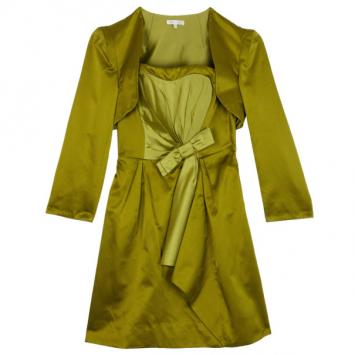 Paule Ka Yellow Bolero & Dress Set L