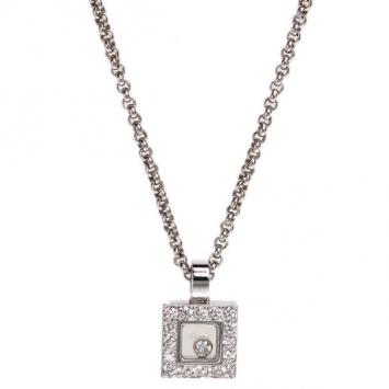 Chopard Happy Diamonds Icons 18K White Gold and Diamonds Pendant