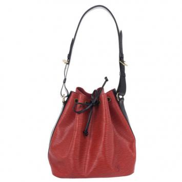 Louis Vuitton Red Epi Noe Shoulder Bag