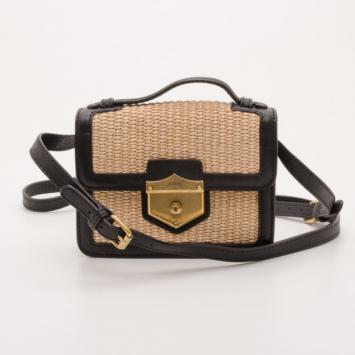 Alexander McQueen Archive Beige Woven Shoulder Bag 