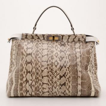 Fendi Watersnake Peekaboo Satchel