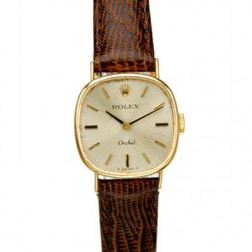 Rolex Vintage Orchid 14K Yellow Gold Women's Watch 