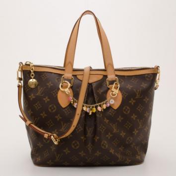 Louis Vuitton Monogram Palermo PM with Logo Charms