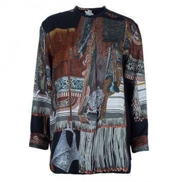 Hermes Silk Shirt Top L