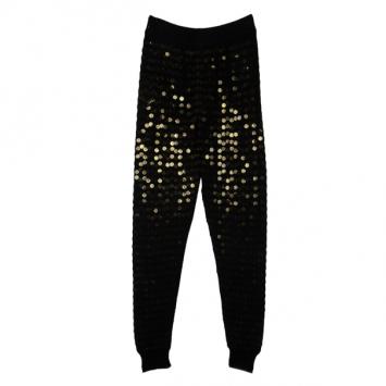 Stella McCartney Metallic Sequined Meshjersey Pants M