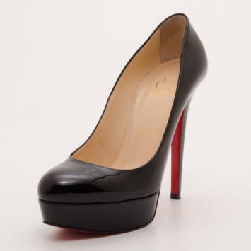 Christian Louboutin Black Patent Bianca Pumps Size 37.5