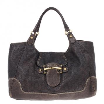 Gucci Brown Guccissima Leather Pelham Hobo Large