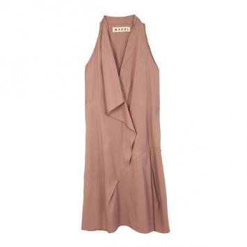 Marni Pink Front Drape Dress S