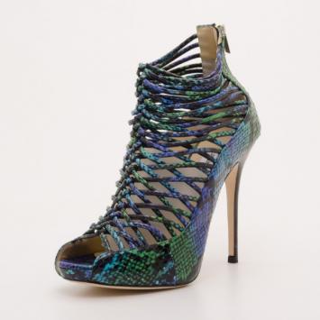 Jimmy Choo Quaker Elaphe Snake Sandals Size 41