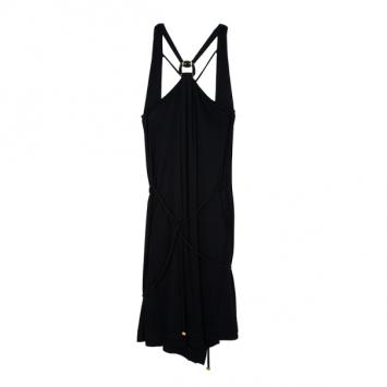 Gucci Black Halterneck Stretch Dress M