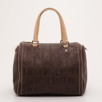 Carolina Herrera Brown Andy Boston Bag
