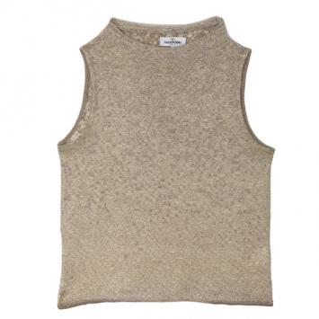 Valentino Beige Mohair Sleeveless Top L
