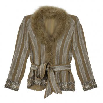 Valentino Fur Cascade Cardigan M