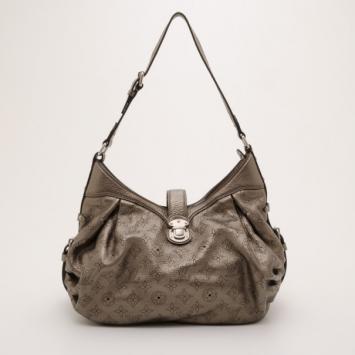 Louis Vuitton Argent Monogram Mahina Leather XS Bag 
