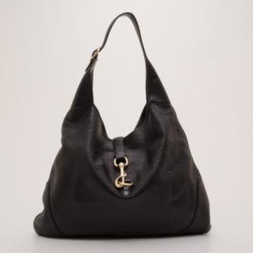 Gucci Black Guccissima Leather New Jackie Hobo