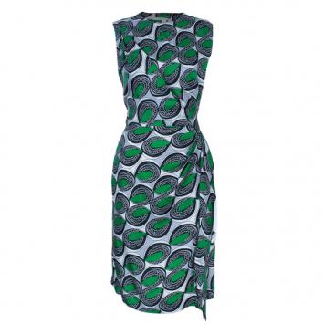 Diane Von Furstenberg Talba Printed Silk Dress L