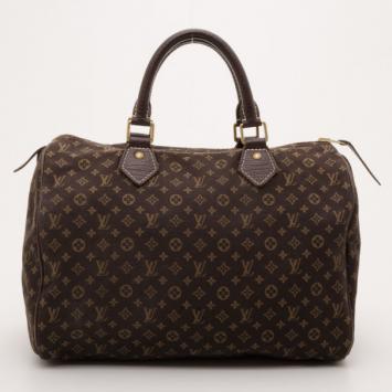 Louis Vuitton Mini Lin Fusain Idylle Speedy 30