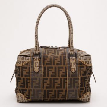 Fendi Multi Zucca Boston Bag