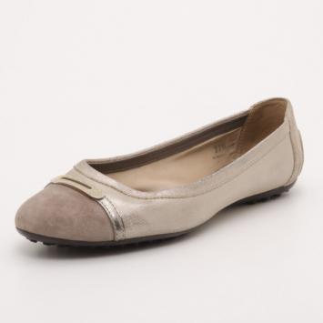 Tod's Metallic Ballerina Flats Size 37.5