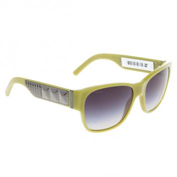 Burberry Lime Green Round Sunglasses