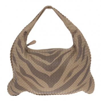 Bottega Veneta Tiger Intrecciato Woven Large Veneta Hobo Bag