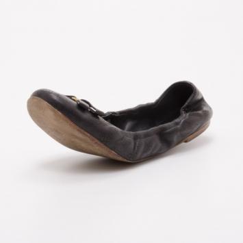 Louis Vuitton Black Elba Ballerina Flats Size 40