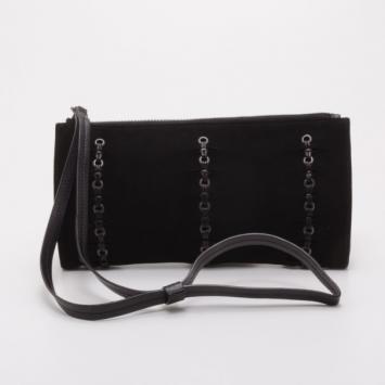 Gucci Black Suede Wristlet