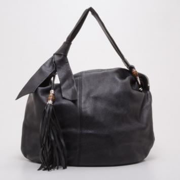 Gucci Black Leather Jungle Hobo 