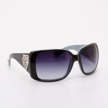 Gucci Black/Light Blue Heart Crest Sunglasses 3058/S