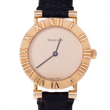 Tiffany & Co. Gold 18k Gold Atlas Women's Wristwatch 30MM
