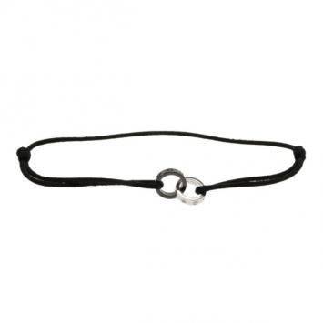 Cartier Love 18K White Gold Black Ceramic Diamond Bracelet